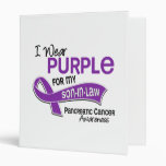 I Wear Purple 42 Son-In-Law Pancreatic Cancer 3 Ring Binders