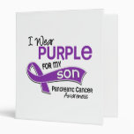 I Wear Purple 42 Son Pancreatic Cancer Vinyl Binders
