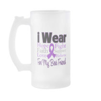 I Wear Purple Collage Best Friend - Pancreatic Can Mug