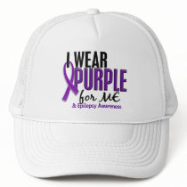 I Wear Purple For ME 10 Epilepsy Trucker Hats