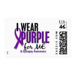 I Wear Purple For ME 10 Epilepsy Postage Stamp