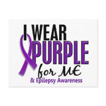 I Wear Purple For ME 10 Epilepsy Post Cards