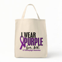 I Wear Purple For ME 10 Fibromyalgia Canvas Bags