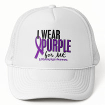 I Wear Purple For ME 10 Fibromyalgia Mesh Hat
