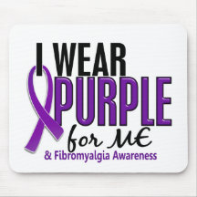 I Wear Purple For ME 10 Fibromyalgia Mouse Pads