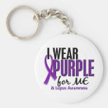I Wear Purple For ME 10 Lupus Key Chain