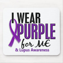 I Wear Purple For ME 10 Lupus Mouse Pad