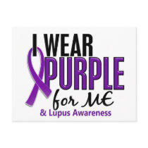 I Wear Purple For ME 10 Lupus Post Cards