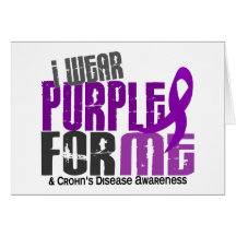 I Wear Purple For ME 6 Crohn’s Disease Cards