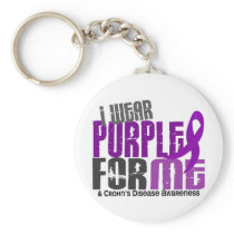 I Wear Purple For ME 6 Crohn’s Disease Key Chains
