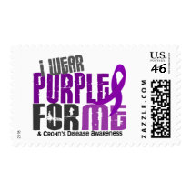 I Wear Purple For ME 6 Crohn’s Disease Postage Stamp