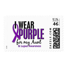I Wear Purple For My Aunt 10 Lupus Postage