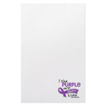 I Wear Purple For My Aunt 42 Lupus Custom Stationery