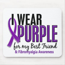 I Wear Purple For My Best Friend 10 Fibromyalgia Mousepads