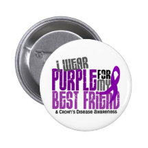 I Wear Purple For My Best Friend 6 Crohn’s Disease Pin