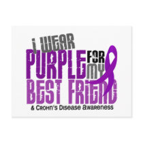 I Wear Purple For My Best Friend 6 Crohn’s Disease Post Card