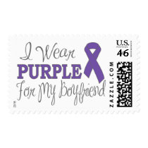 I Wear Purple For My Boyfriend (Purple Ribbon) Stamp