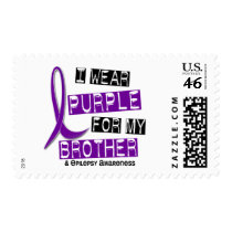I Wear Purple For My Brother 37 Epilepsy Stamp