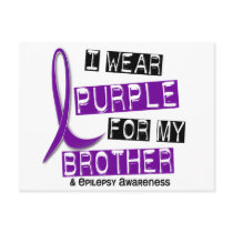 I Wear Purple For My Brother 37 Epilepsy Post Card