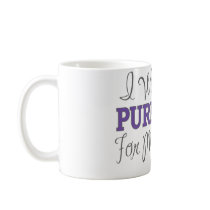 I Wear Purple For My Brother (Purple Ribbon) Coffee Mug