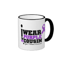 I Wear Purple For My Cousin Cystic Fibrosis Mugs