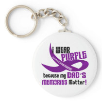I Wear Purple For My Dad’s Memories 33DAD Keychains