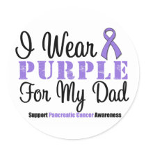 I Wear Purple For My Dad stickers by giftsforawareness I Wear Purple For My Dad stickers