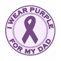 I Wear Purple For My Dad t-shirts