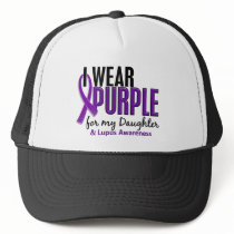I Wear Purple For My Daughter 10 Lupus Hat