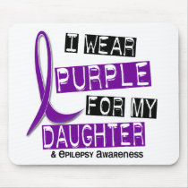 I Wear Purple For My Daughter 37 Epilepsy Mousepad