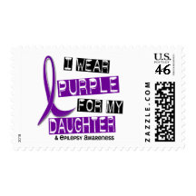 I Wear Purple For My Daughter 37 Epilepsy Stamps