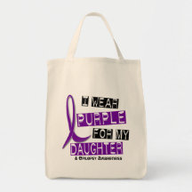 I Wear Purple For My Daughter 37 Epilepsy Tote Bag