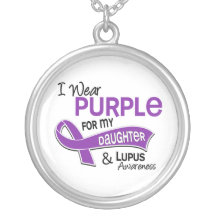 I Wear Purple For My Daughter 42 Lupus Pendants