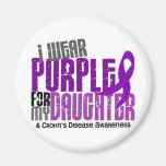 I Wear Purple For My Daughter 6 Crohn’s Disease Fridge Magnets