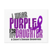 I Wear Purple For My Daughter 6 Crohn’s Disease Post Card
