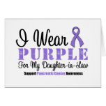 I Wear Purple For My Daughter-in-Law Greeting Card
