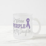 I Wear Purple For My Daughter (Purple Ribbon) Mug