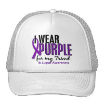 I Wear Purple For My Friend 10 Lupus Hat