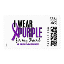 I Wear Purple For My Friend 10 Lupus Postage Stamp