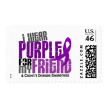 I Wear Purple For My Friend 6 Crohn’s Disease Postage Stamp