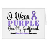 I Wear Purple For My Girlfriend Greeting Cards