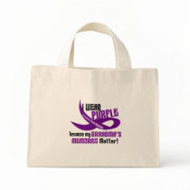 I Wear Purple For My Grandma’s Memories 33 Canvas Bag