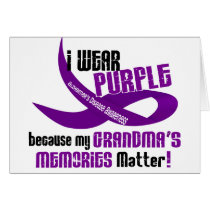 I Wear Purple For My Grandma’s Memories 33 Cards