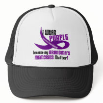 I Wear Purple For My Grandma’s Memories 33 Hat