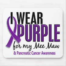 I Wear Purple For My Mee Maw 10 Pancreatic Cancer Mousepads