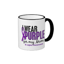 I Wear Purple For My Mom 10 Lupus Coffee Mug