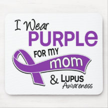 I Wear Purple For My Mom 42 Lupus Mouse Pad