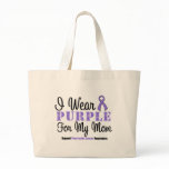 I Wear Purple For My Mom bags