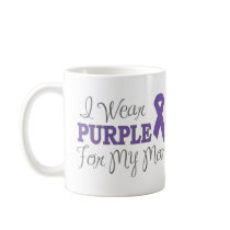 I Wear Purple For My Mom (Purple Ribbon) Coffee Mug