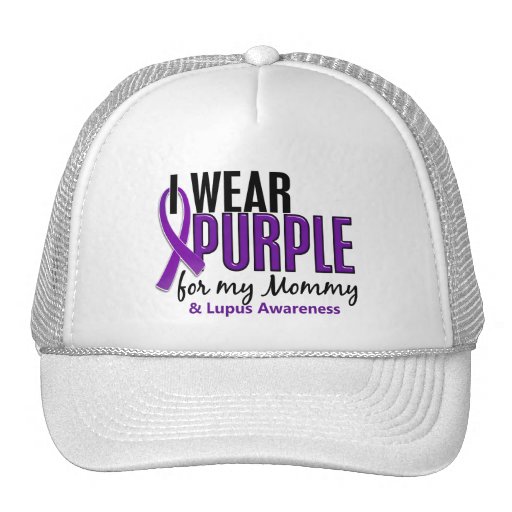 I Wear Purple For My Mommy 10 Lupus Mesh Hats